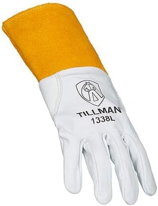 Tillman 1338 Top Grain Goatskin TIG Glove with Glide Patch Large White - Image 3