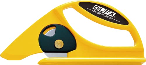 OLFA 45-C - Cutter spéciale pour tapis, moquettes et feuilles de caoutchouc avec lame circulaire de 45 mm