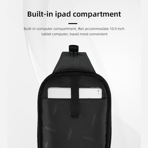 Mochilas de cámara HUIOP D107 impermeable con compartimento para tableta 10.9 y bolsillo lateral 7