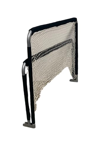 Practice Partner by Trigon Sports Folding Soccer Goal, Portable Soccer Goal Net with Push Button Assembly, Metal Soccer Goals for Backyard (4'Hx6'Wx3'D)