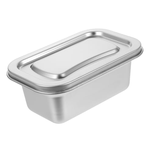 CIYODO ステンレス製アイスクリーム容器 304材質密閉冷凍庫用ボックス 家庭用食品保存ケース ランチやピクニック向け収納ボックス