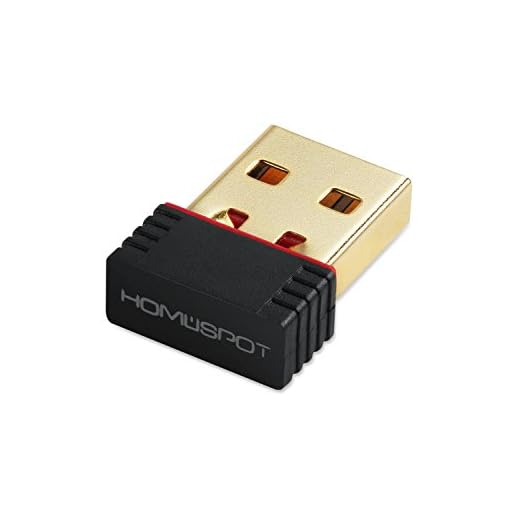 HomeSpot 150 Mbps trådlös N WiFi USB nano-adapter, nätverk LAN-kort 802.11n, för Raspberry Pi/Windows XP/Vista/Win7/Win8/Win10/Linux/Mac OS