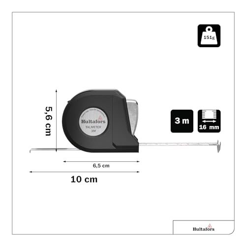 Hultafors Talmeter Marking Measure Tape 3M 16Mm
