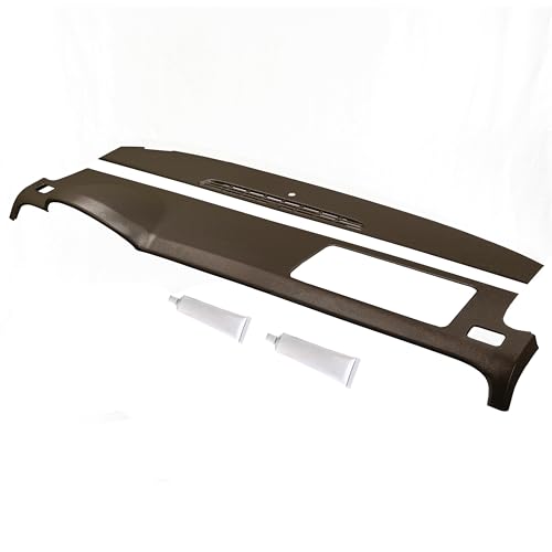 DashSkin 2 Piece Dash Cover Kit Compatible with 2007-2014 Tahoe Suburban Yukon Avalanche w/Dash Speaker in Cocoa - Easy Cracked Dashboard Fix