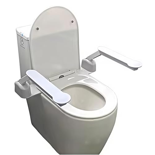 トイレ用手すり 可動式トイレ手すり 立ち上がり補助 介護 トイレ転倒防止 肘掛け トイレサポート手すり はね上げアームレスト手すり 安全 耐久 トイレ 滑り止め手すり棚 高齢者トイレ 安全手すり 補助 トイレの肘掛け 転倒防止 工事不要 穴あけ不要 組立簡単 介護用 サポート