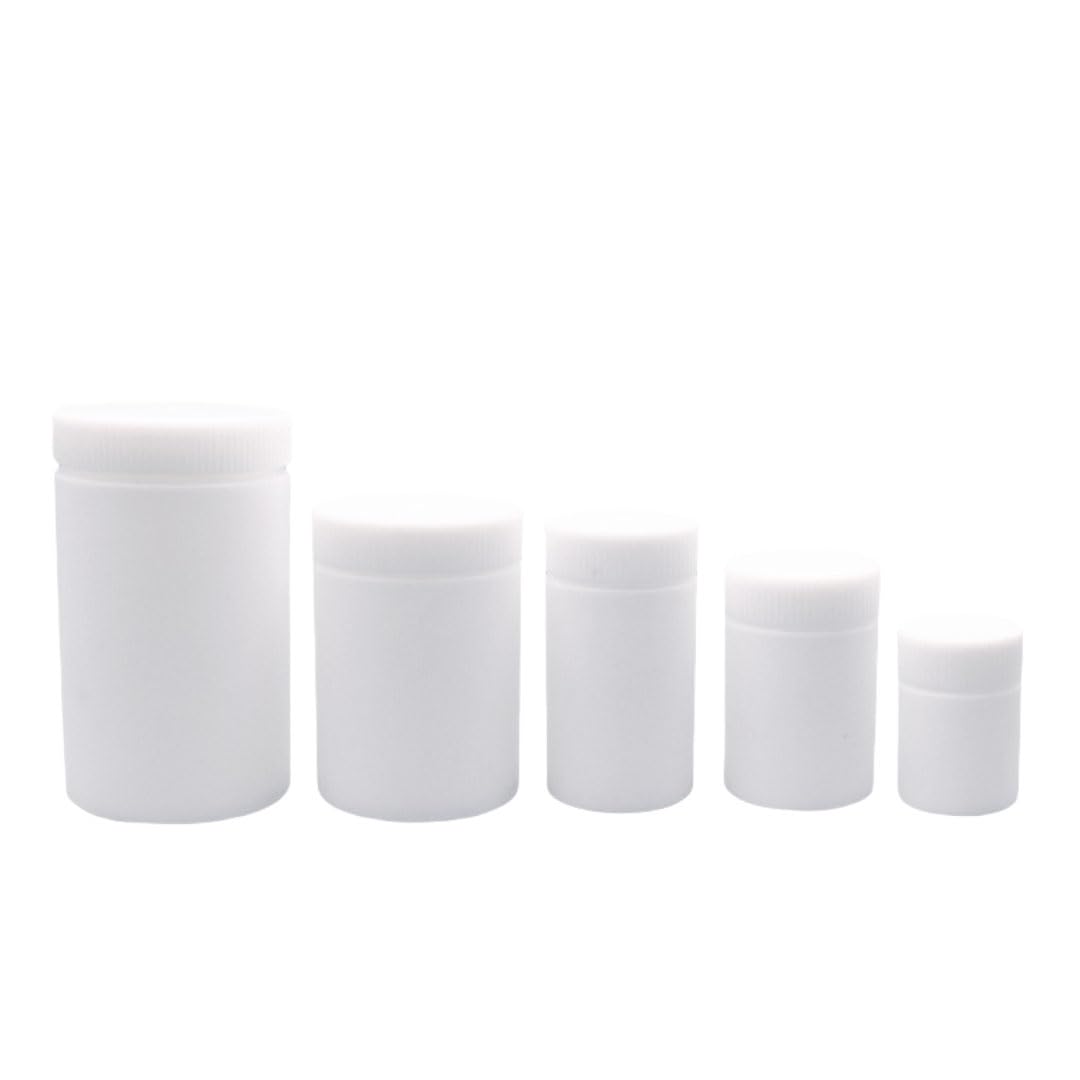 FLLBING Heatproof PTFE Reagent Bottles - 1pc Sealed Can for Chemical Storage and Experiments with Lids(250ml)