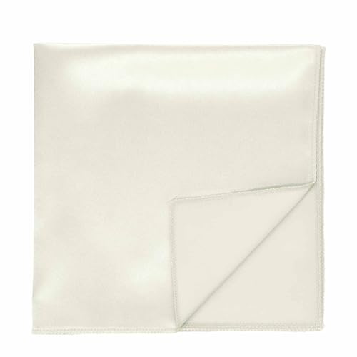 Image of tiemart Solid Color Pocket Squares for Men | For Suits, Perfect for Wedding Parties, 12 x 12 inch / 30 x 30 cm