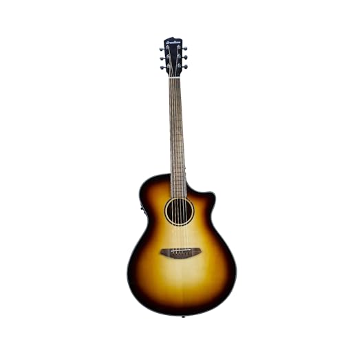 Breedlove Discovery S Concerto Edgeburst CE European Spruce African Mahogany Acoustic Electric Guitar (Natural Gloss)