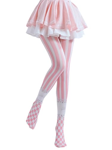 Image of Sahabowi Women's Sheer Tights, Digital Print Designs Stockings