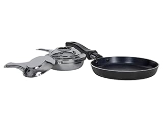 Mini raclette sans électricité - Pour 2 personnes - Barbecue de table avec 2 poêles - Camping Festival pique-nique Table Grill avec brûleur pour pâte combustible Fonctionnement avec feu