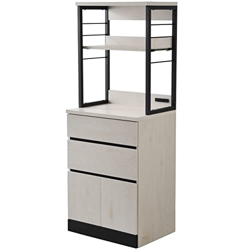 リーテンスタッド 組立式 キッチンキャビネット 幅60.2cm 奥行45㎝ 高さ155.3㎝ Z5-wobk