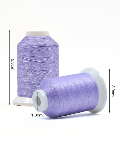 Hilo luminoso glow in the dark 8 colores 500M 30WT miniatura 3