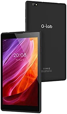 G-Tab,Tablet 8 inch, C8 Tablet, 4G, IPS 800 * 1280 resolution, Octa Core Processor, 2GB RAM + 32GM ROM, Dual Camera, Android 10, 4500mAh Battery. (Black)