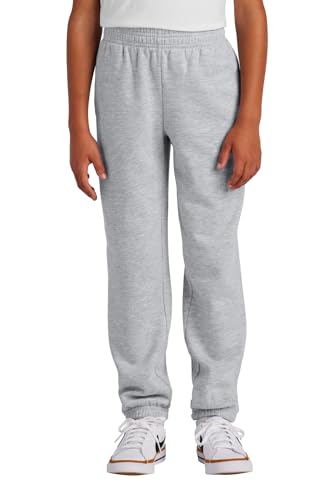 District Youth V.I.T. Fleece Sweatpant DT6112Y - Light Heather Grey - Small