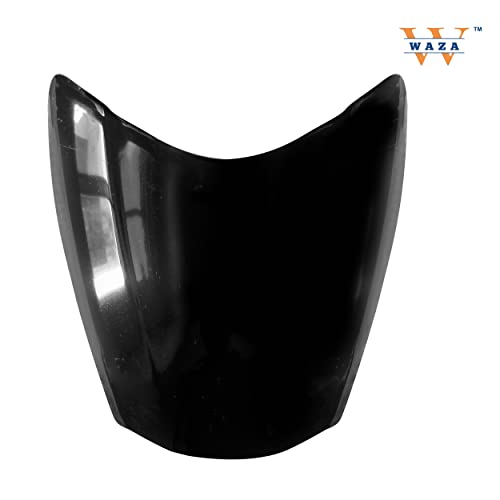 Image of WAZA Apache RTR 160 Windshield Front Headlight Visor Glass Bike Wind Deflectors Windscreen Glass Black Protector Superior ABS /PC Plastic (RTR)