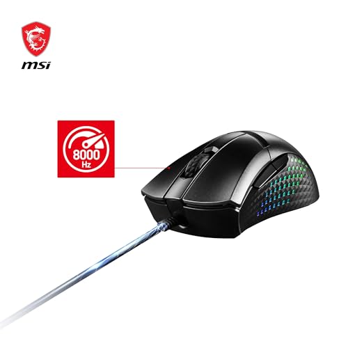 CLUTCH GM51 LIGHTWEIGHT - Mouse Gaming, Sesore Ottico PixArt PAW-3395, Peso 75g, 8000 Hz, USB, Design erogonomico, NVIDIA Reflex Analyzer - Mouse gaming - Immagine 8