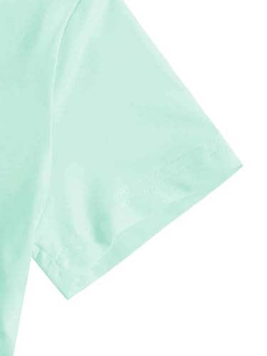 Image of Milumia Girl's 2 Piece Cut Out Crisscross Crop Tops Short Sleeve Tee Shirts | Dance Tops, Casual Top, Round Neck, Campus Outfit, Summer Top, T Shirts