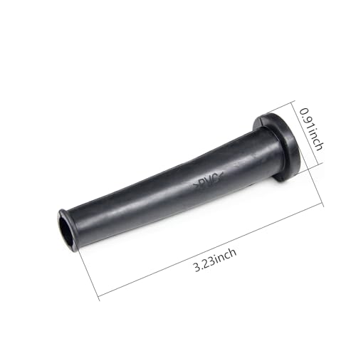 Utoolmart 30 Pcs Cord Boot Protector Cable Sleeve Hose, Rubber Flex Strain Relief Protector, 82mm/3.23