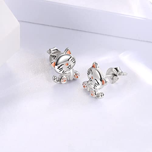 Sterling Silver Animal Stud Earrings: S925 Hypoallergenic Cute Koala Bear Cat Llama Bunny Cow Earrings for Women Koala Animal Stud Earrings Jewelry Gifts4
