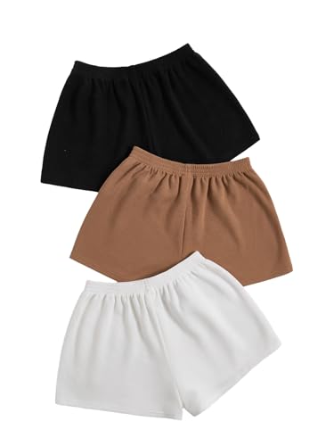 Image of SOLY HUX Women's Summer Shorts 3 Packs Casual Comfy Shorts Sets