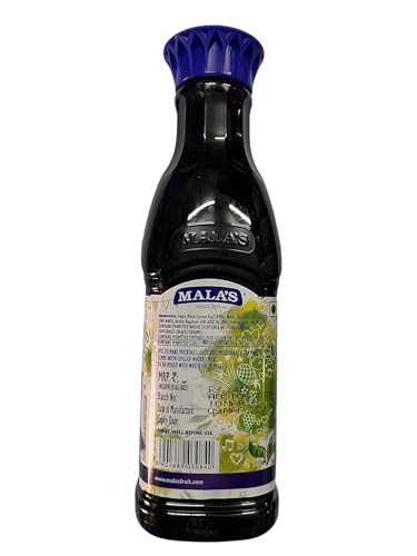 Mala's Black Currant Crush Fruit Drink - 1 Litre Bottle, 1000 g