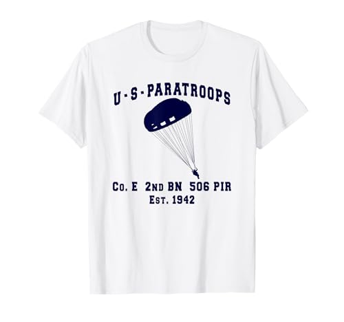 Easy Co. 506th PIR Vintage US Paratrooper PT camisa Camiseta