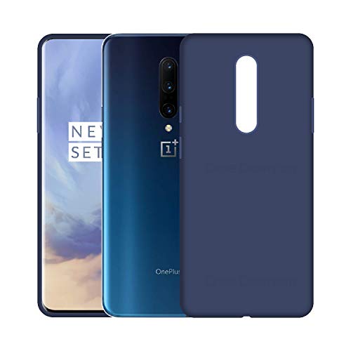 Image of Case Creation Luxurious OG Series for Oneplus 7 Pro Case Cover,Anti-Dirty Slim Case Frosted Matte Cute Candy TPU Raised Bezel (Splash of Color) Back Cover for Oneplus 7 Pro -Navy Blue