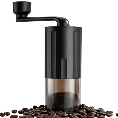 Manual Portable Espresso Mill with Adjustable Settings Coffee Grinder | Espresso Bean Grinder Coffee Grinder for Home, Office, W