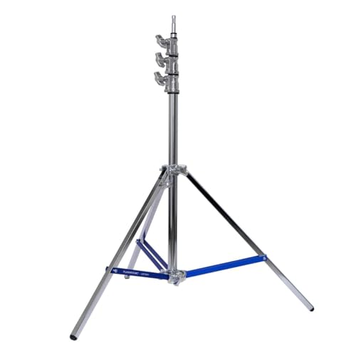 Flashpoint 9.9' Light Stand Pro with Leveling Leg, Silver