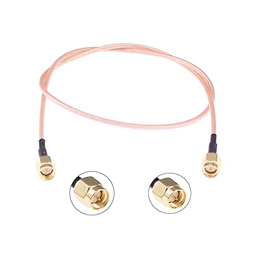 3 cables coaxiales RF SMA macho a SMA macho 50cm miniatura 3