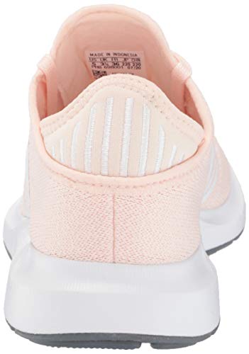 adidas Originals Women's Swift Essential Sneaker, Pink Tint/White/Silver, 5.53