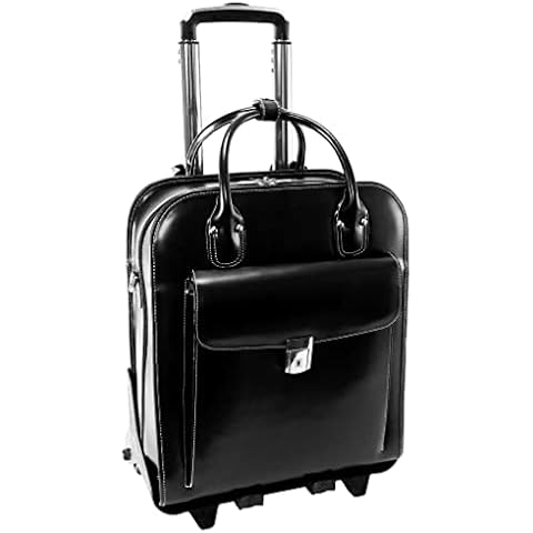 McKlein W Series Laptop Roller, Black Trimmed In Sand Leather (96495) Cover