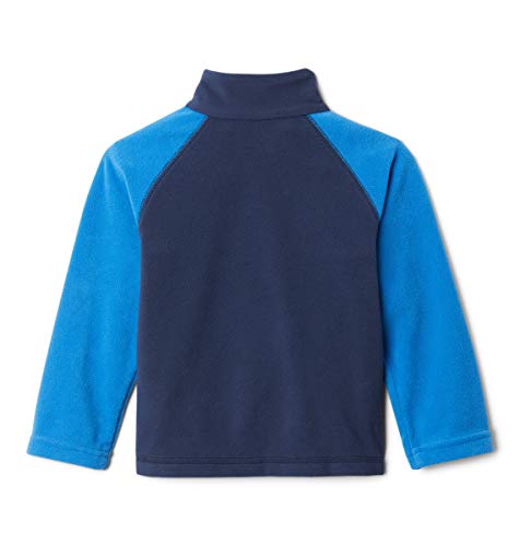 Columbia Youth Boys Glacial Half Zip, Collegiate Navy/Bright Indigo, XX-Small4