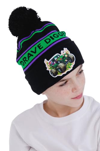 Bonnet d'hiver Monster Jam Grave Digger pour les sorties au parc des petits