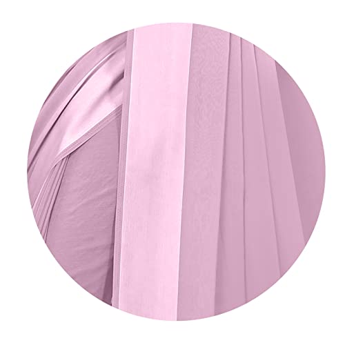 Image of MIRCHI FASHION Women's Stylish Satin Chiffon Solid Saree with Blouse Piece