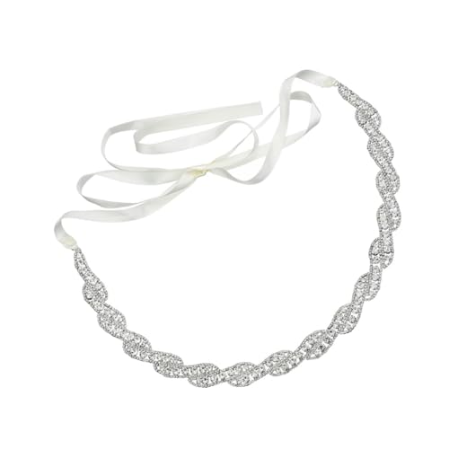 NOLITOY 1Pc Adjustable Rhinestone Bridal Belt Elegant Wedding Girdle for Bridesmaids Dress Decor Accessory for Special Occasions Versatile Sash Belt