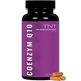 TNT Coenzyme Q10 (120 gélules) • 200 mg d'ubiquinone • Végétalien, hautement dosé et testé en laboratoire • Apport de 4 mois Q10