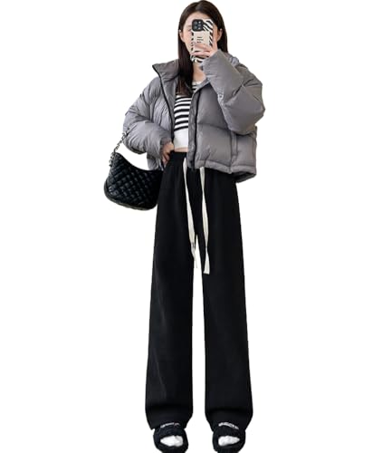 パンツ レディース ワイドパンツ ロング 裏起毛 秋冬 イージーパンツ