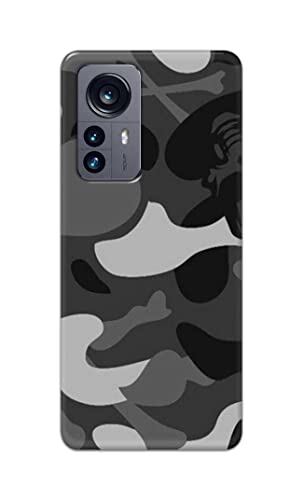 Image of Printed Hard Back Cover Case for Xiaomi 12 Pro Back Cover (Army Pattern) -702