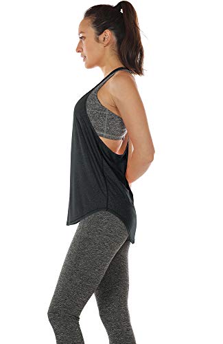 Image of icyzone Workout Tank Tops for Women - Athletic Yoga Tops, T-Back Running Tank Top(Pack of 2)