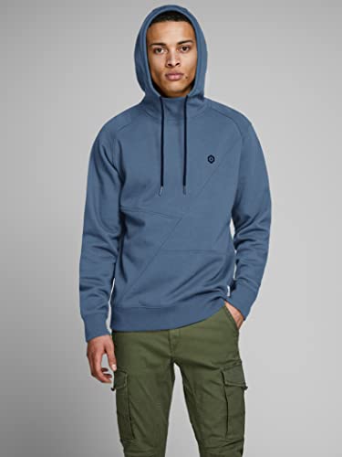 JACK & JONES Herren JJEPINN Sweat Hood NOOS 12116490, China Blue/Navy Blazer, XXXL – Ansicht 3