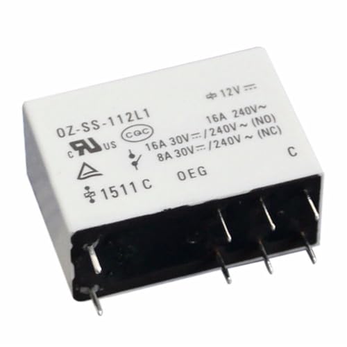Relais de puissance 16A haute capacité de commutation 12V à 8 broches