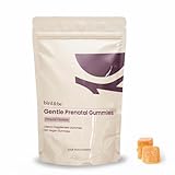 Bird&be Gentle Prenatal Vitamin Gummies | Sour Peach-Mango | High-Dose Vitamin B6 for Nausea | Methylated Folate + Choline + B12 | Doctor-Formulated Chewable Pregnancy Support | Vegan & Non-GMO