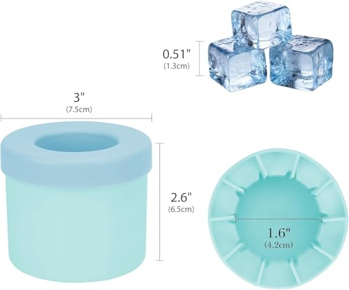 Moldes de silicona para cubitos de hielo y mini paletas miniatura 7