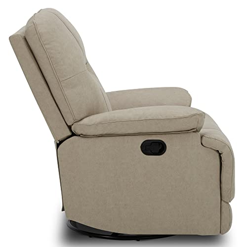Chita Manual Swivel Glider Rocker Recliner, Recliner Chair For Living Room And Nursery, Beige #TOP3