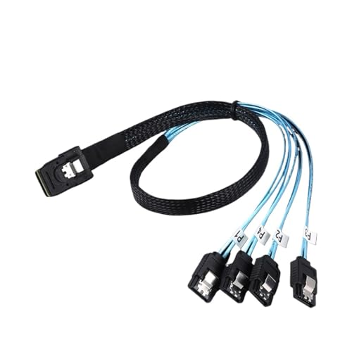 Splitter Cables SFF-8087 36-Pines a 4 SATA 7-Pines 0.7m miniatura 2