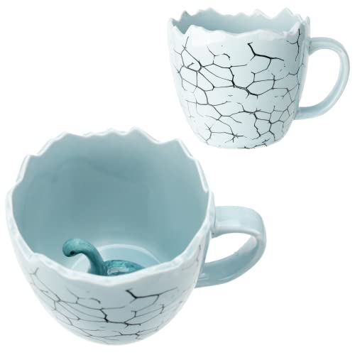 Infloatables Brontosaurus Christmas Mugs - 3D Cute Mugs for Women - Gift for Kids - Winter Gifts - Cute Mug Cup - Cute Coffee Mugs - Cute Tea Mug - Cute Coffee Cups - Christmas Gifts for Boys (13.5oz)