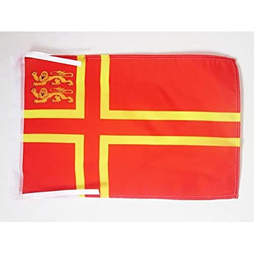 PAVILLON NAUTIQUE BASSE-NORMANDIE 45x30cm - DRAPEAU DE BATEAU BAS