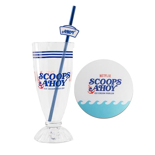 Cinereplicas Stranger Things - Vaso para batido Scoops Ahoy y