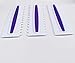 Antallcky Decorating Comb and Icing Smoother Set of 3 Pack Decorating Mousse Butter Cream Cake Edge Tools, Plastic Sawtooth Cake Scraper Polisher 6 Design Textures-White/Purple